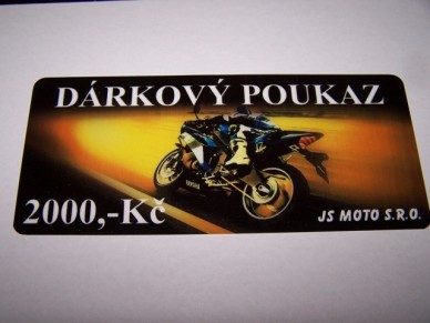 Dárkový poukaz v hodnotě 2000 Kč